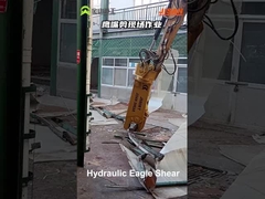 중용 수압 폐기물 금속 잎 절단 가위 발굴기