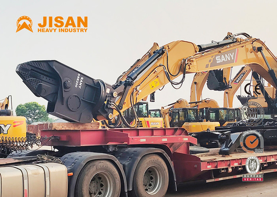 Jisan Hardox Excavator Demolition Shears Excavator Shear Fortress Scrap Shears For Sale 자동차 해체 기계