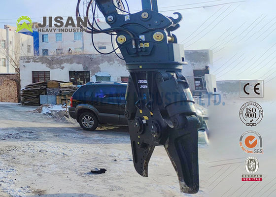 JISAN 굴삭기 금속 전단기, 360도 유압 회전 모터, 강력한 힘과 긴 내구성