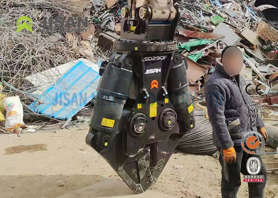 JISAN 굴삭기 금속 전단기, 360도 유압 회전 모터, 강력한 힘과 긴 내구성