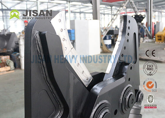 발굴기 금속 톱니 360도 수압 회전 및 교체 가능한 블레이드와 함께 철거 및 재활용 작업