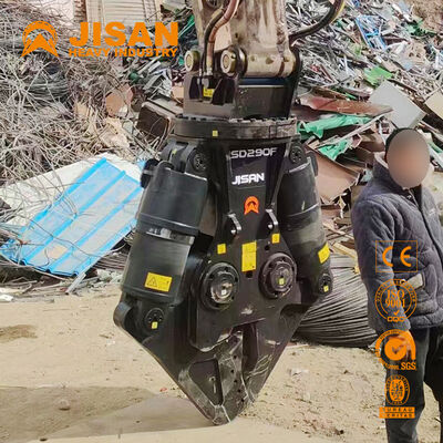 보편적 인 발굴기 금속 톱니 넓은 턱 개척과 콘크리트 재활용 및 철거를위한 강력한 전력 실린더